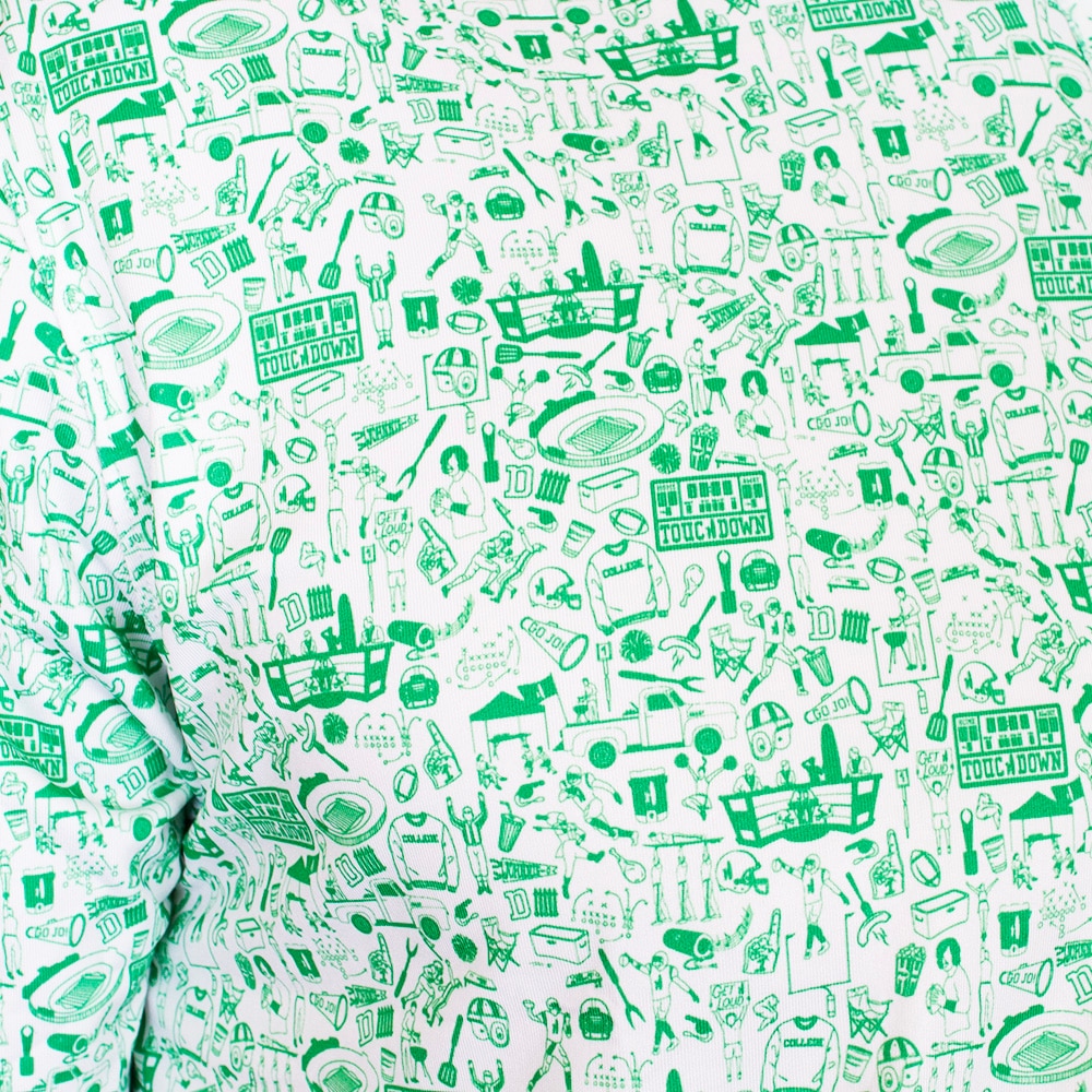 Interlocking UO, White, Polo, Polyester Blend, Men, Football, Johnny-O, Oregon design, Shirt, 942934